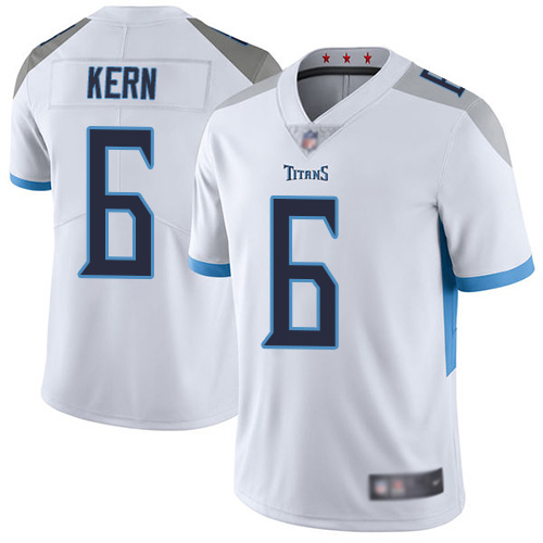 Tennessee Titans Limited White Men Brett Kern Road Jersey NFL Football 6 Vapor Untouchable